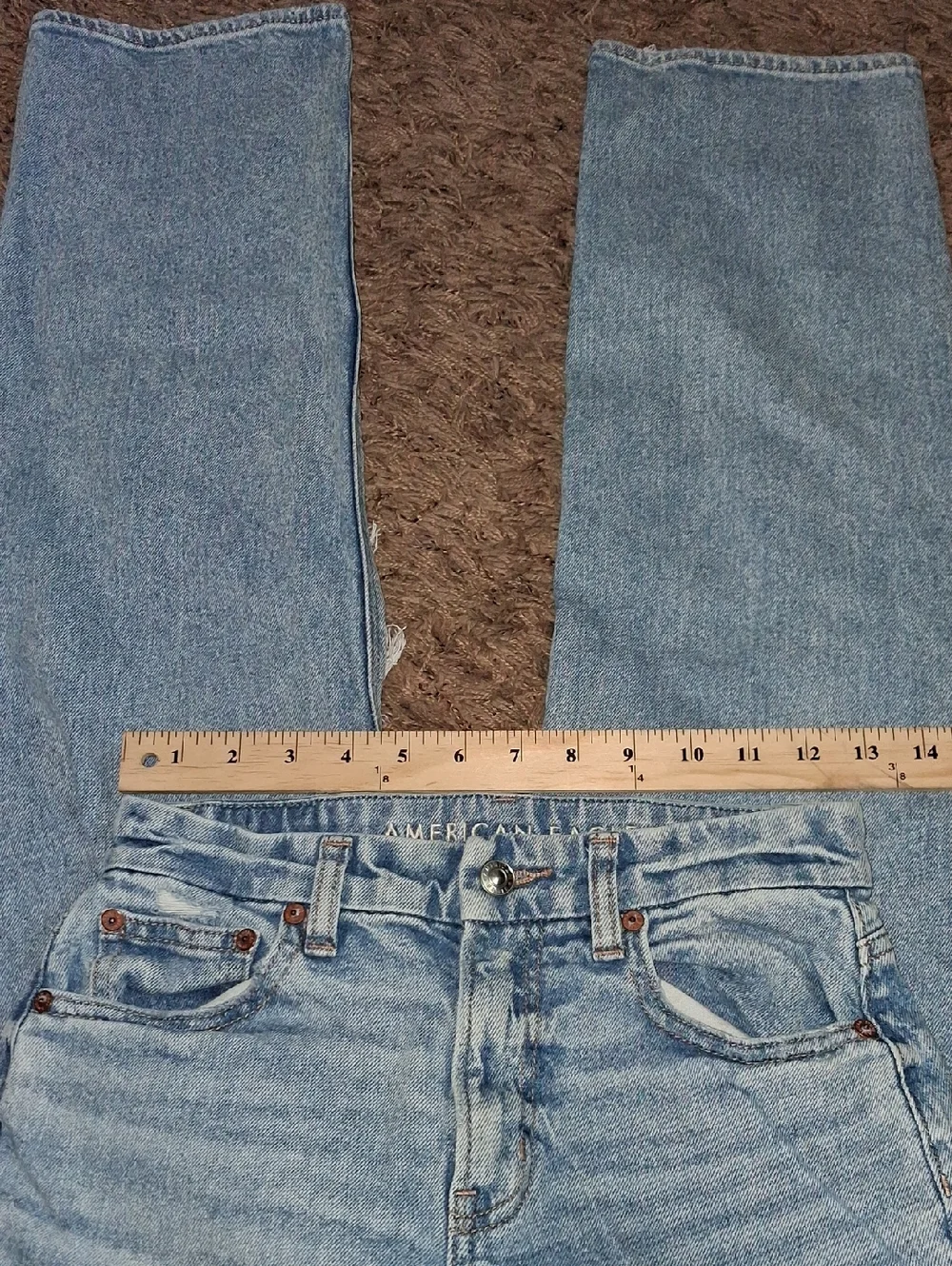 Women's American Eagle Curvy 90's Straight Leg Jeans Size 0 25